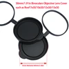 Binoculars Protective Rubber Objective Lens Caps 42mm/50mm Binocular Eyepiece Lens Cover Telescope Cover Lens Protection 2
