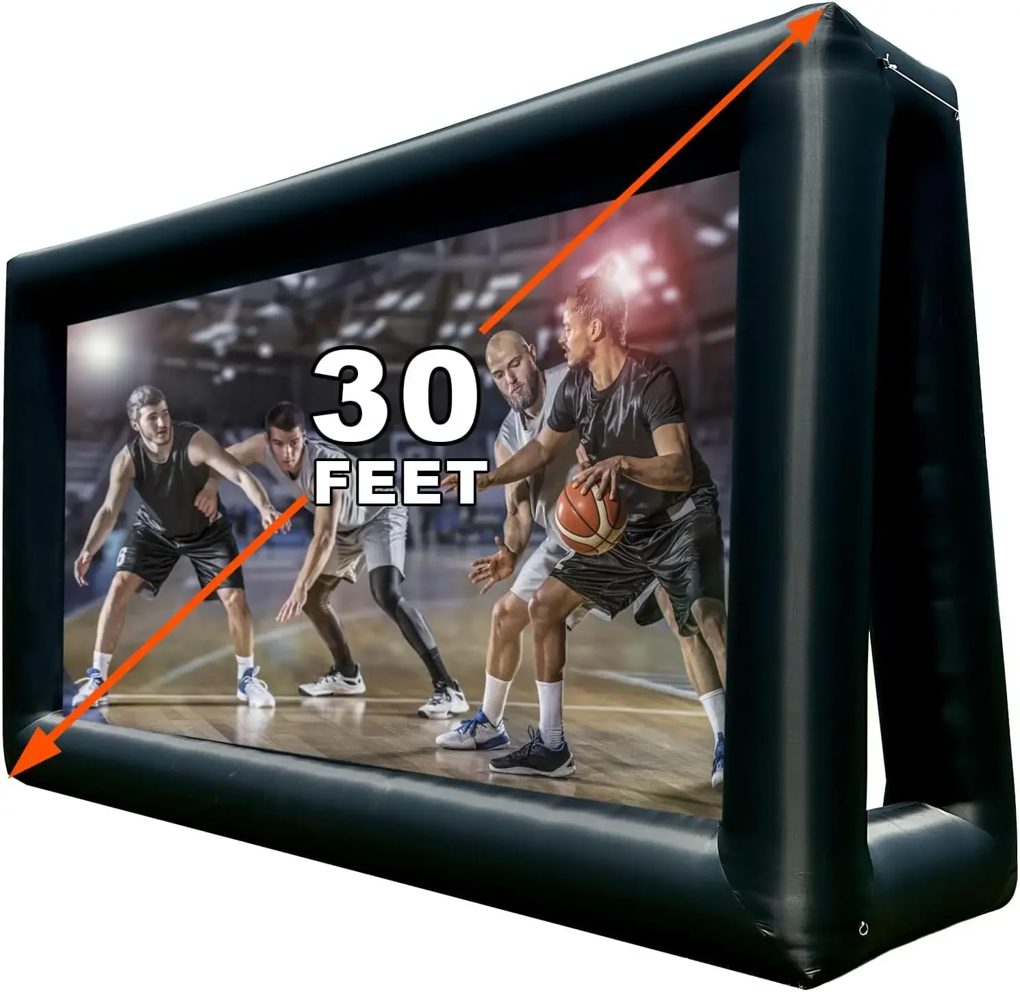 Huge Outdoor Movie Screens 16/20/30ft Inflatable Projector Screen inflatable Movie Screen Blow Up with blower for Projection TV 2