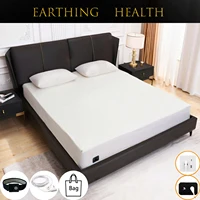 Earthing Fitted Bed Sheets Conductive Silver Fiber Grounded Bedsheet Anti-ESD Radiation Proof Release Electrostatic 1