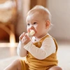 Silicone Baby Fruit Feeder With Cover Fruit Vegetable Food Supplement Bite Soother Nibbler Feeding Tableware Teething Pacifier 6