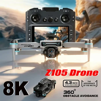 Originale Z105 Drone 4K Professionale HD Doppia Fotocamera flusso ottico posizionamento Fotografia Schermo pieghevole senza spazzole RC Quadcopter
