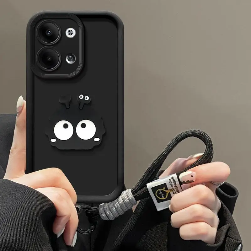 Cute Cartoon Coalball Hand Strap Cover - Full Package Phone Case