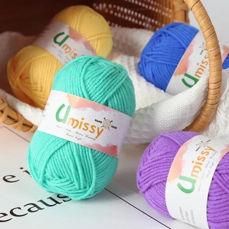 4pcs 25g Mini Yarn for Crocheting Yarns for Knitting and Crochet 2