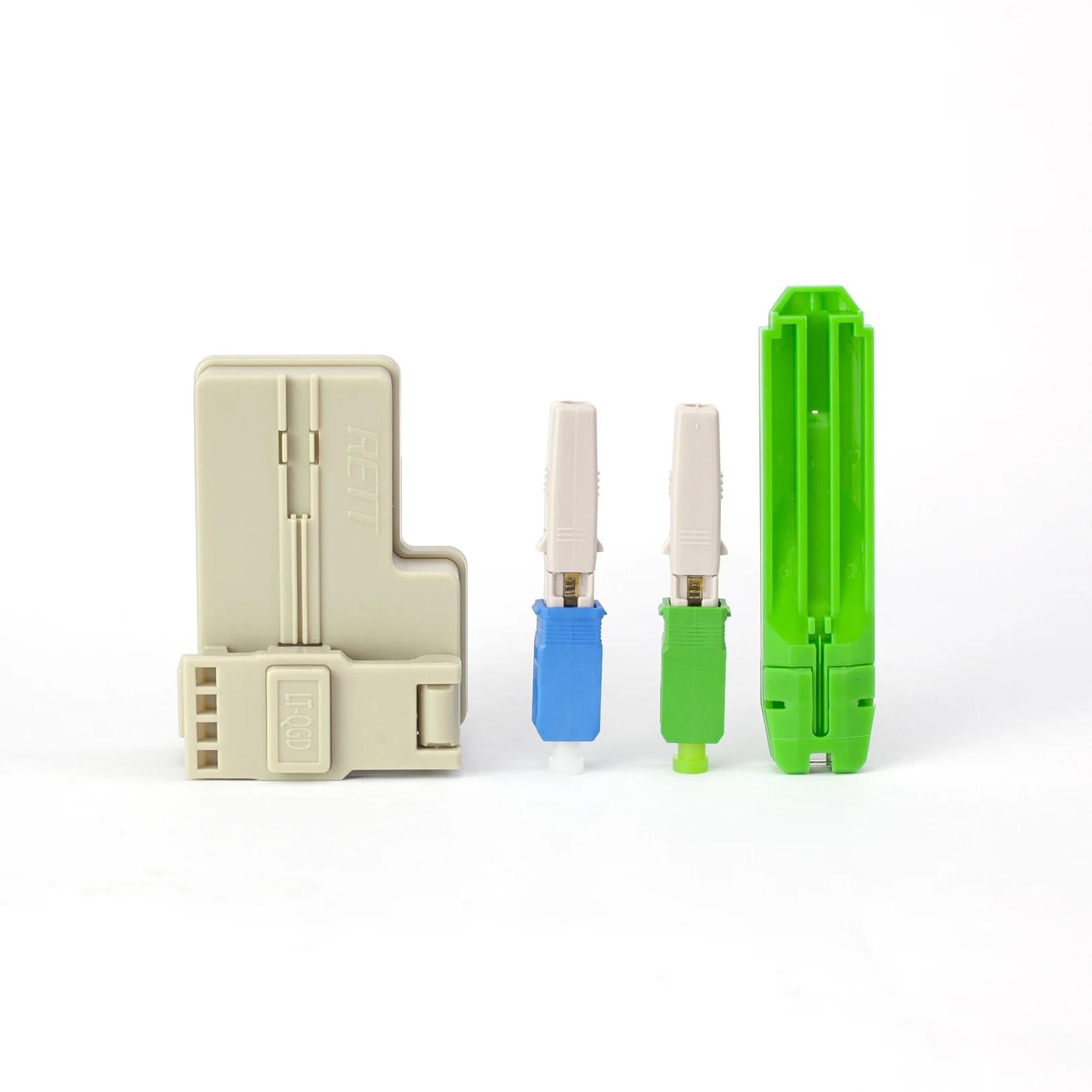 SC UPC Fiber Optic Fast Connectors Single Mode SC APC Fiber Optic Quick Connectors Adapter for FTTH 2x3mm butterfly fiber cable