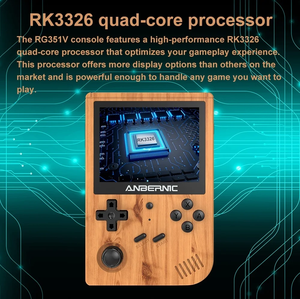  RG351V Handheld Game Console , Open Source System