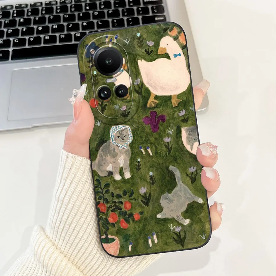 Elegant Printing Soft Silicone Shockproof Phone Case