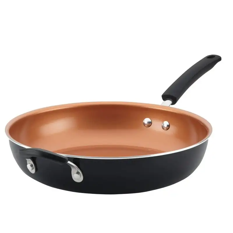 

Easy Clean Pro Non-Stick Skillet with Helper Handle, Black Garlic peeler Artículos de cocina para el hogar терка мног