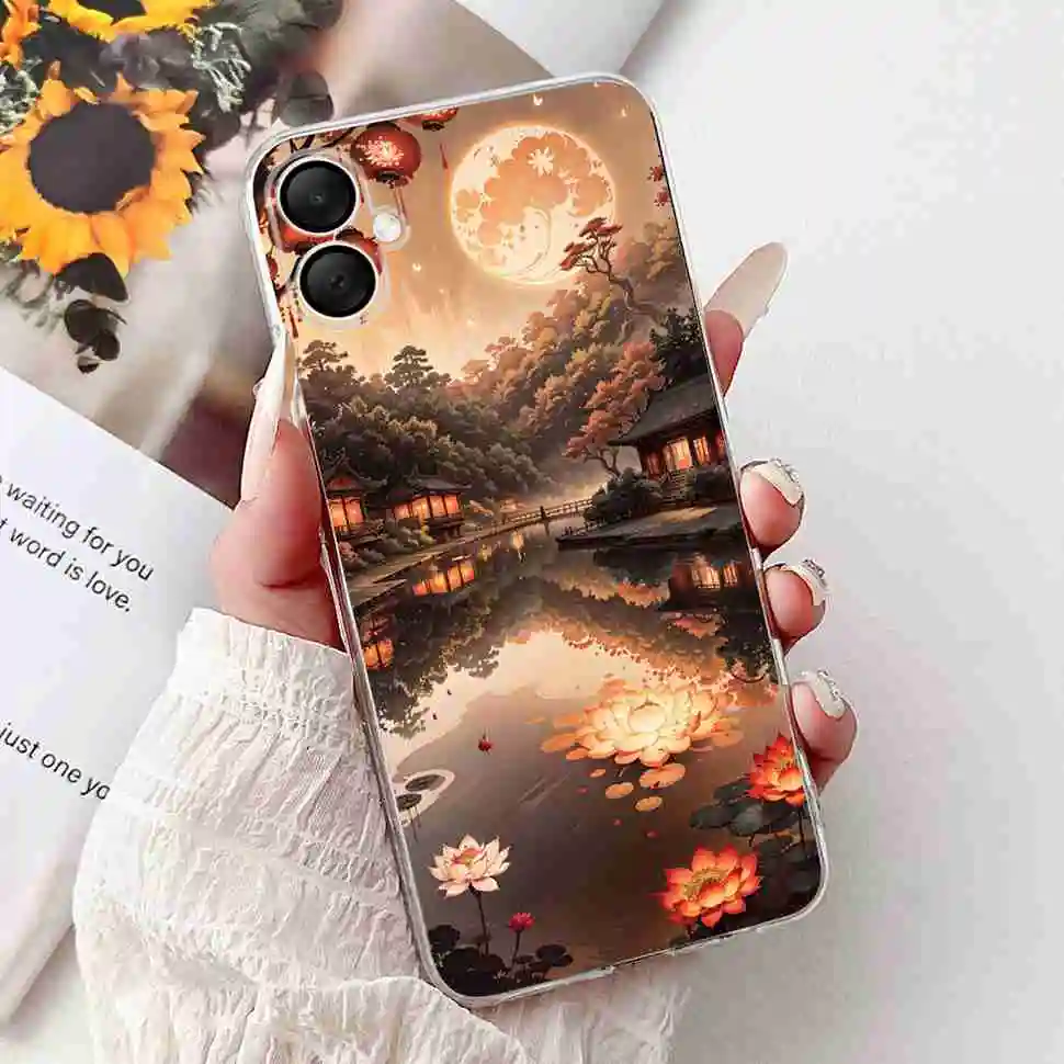 Fashionable Floral Soft Silicone Back Cover
