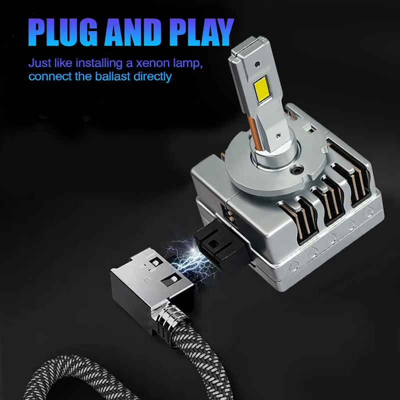 Carshark 4575 CSP D1S D3S Led Headlights Hid Canbus Xenon 1:1 Design D2S D4S D8S Car Lights D1R D2R D3R D4R D8R Auto Bulbs 6000K