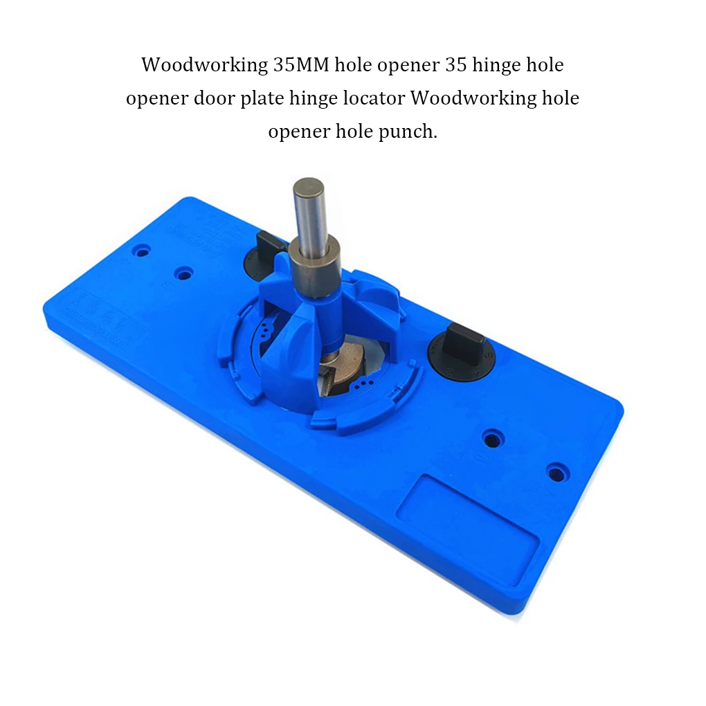 

Professional Portable 35mm Hinge Drill Locator Cabinet Wardrobe Closet Boring Hole Positioner Carpenter Equipment Blue