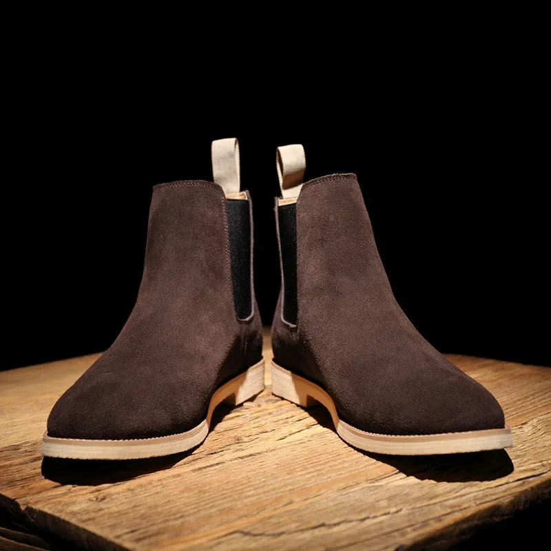 Men Chelsea Boots Retro Men Shoe AutumnWinter Classic