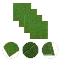 4 Pcs Garden Mini House Decoration Lifelike Grass Fairy Artificial Outdoor Plants Decorations Miniature Ornament 2
