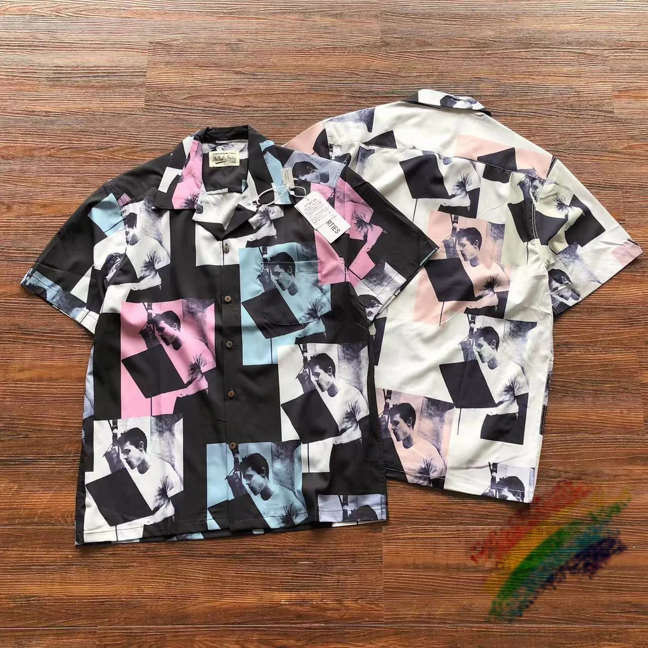 

Wacko Maria Short Sleeve Multicolor Casual Men Women Oversize New Thin Buttons Shirts