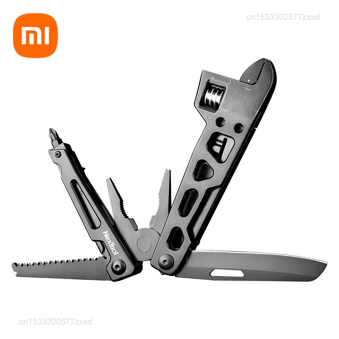 Xiaomi Nextool 9 In 1 Chiave Multifunzione Coltello Strumento Pieghevole Pinze Multiuso Sega Per Legno Cacciaviti Scanalati Utensili Da Campeggio