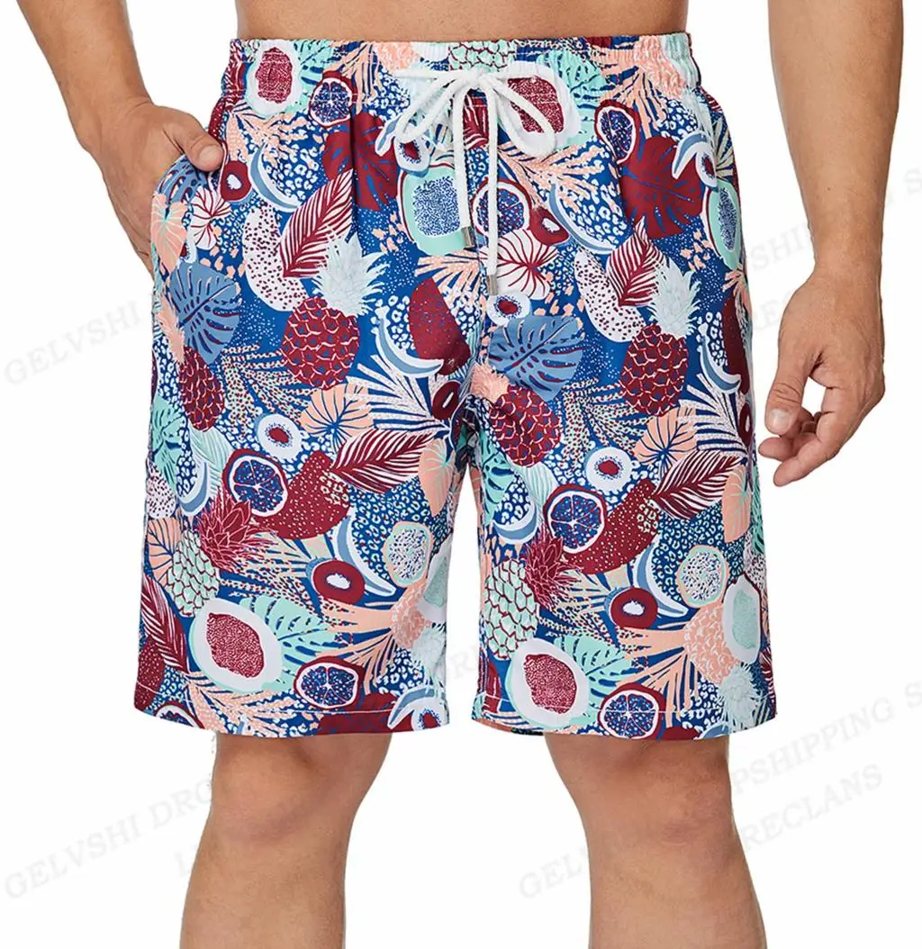Men\'s Swimwear 3d Print Floral Flags Men Summer Sports Swimming And Surfing Beach Trousers Quad Quick Dry Retro Beach Shorts