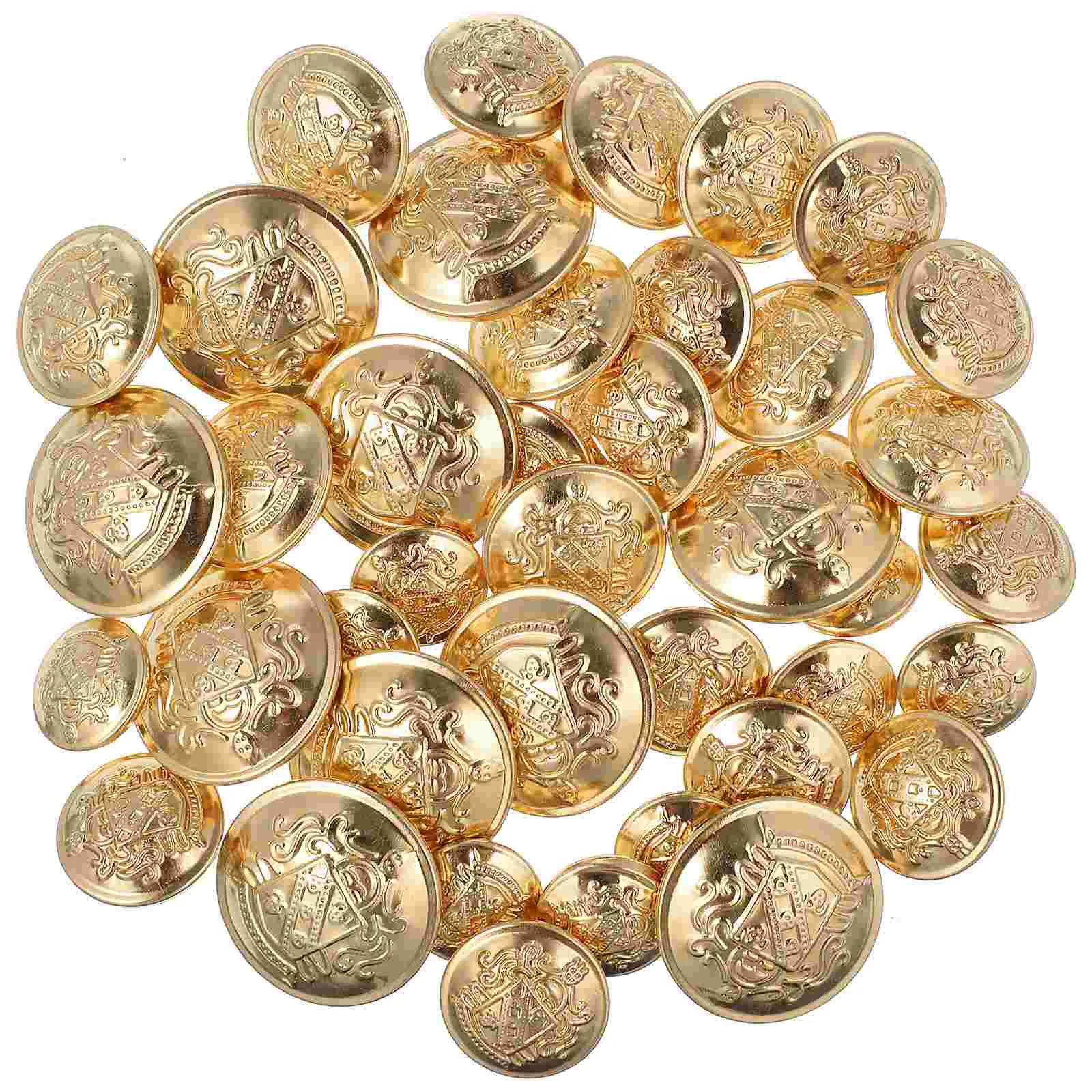 

40Pcs Sewing Buttons Metal Buttons Coat Clothing Decorations Replacement