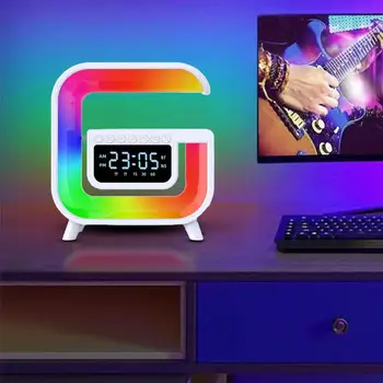 Smart Light Sound Machine USB Charging 6 Colors Music Speaker Timer Light Nursery Room Decor For Children's Room Bedroom Living 4