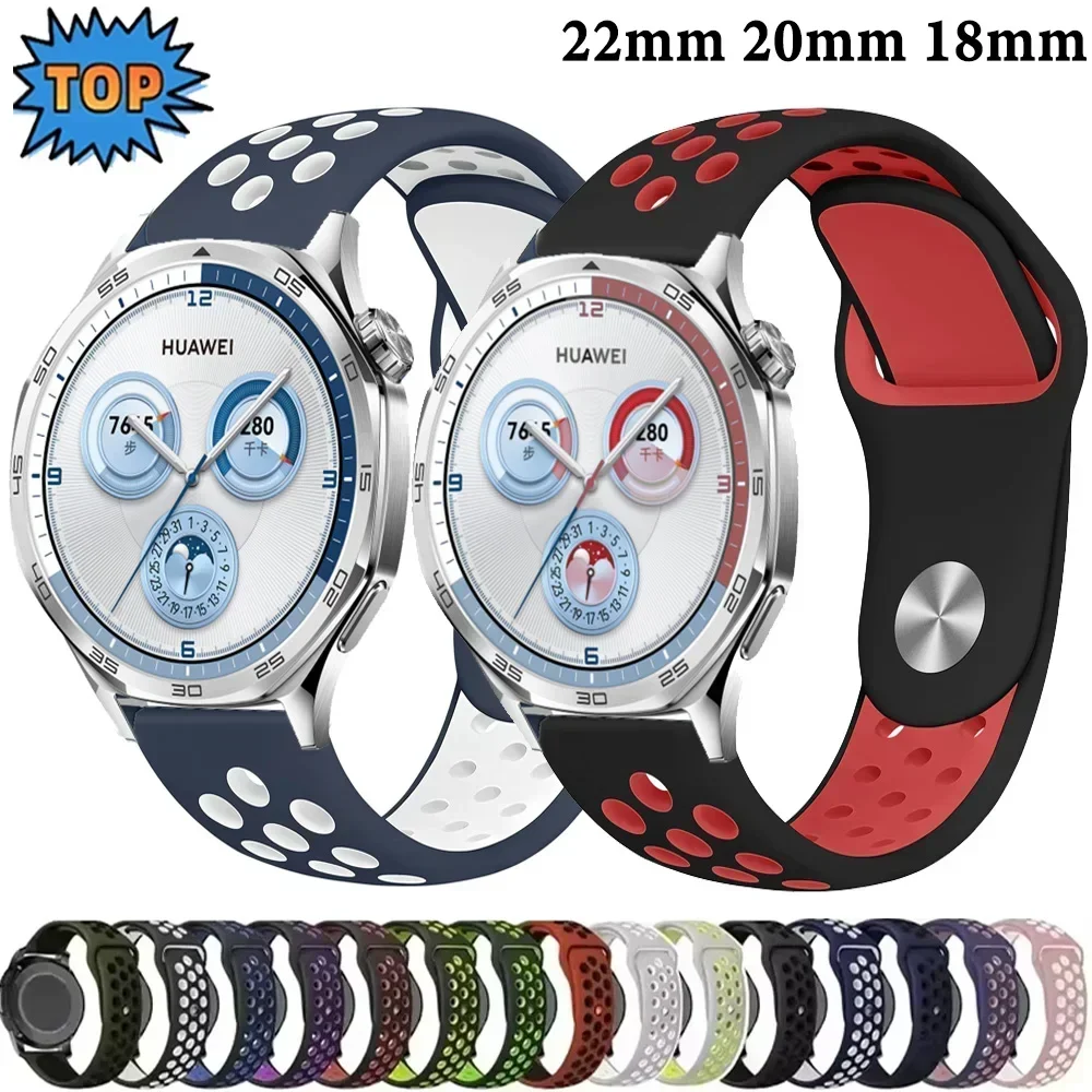 Silicone Two-Color Wristband - 22mm/20mm/18mm