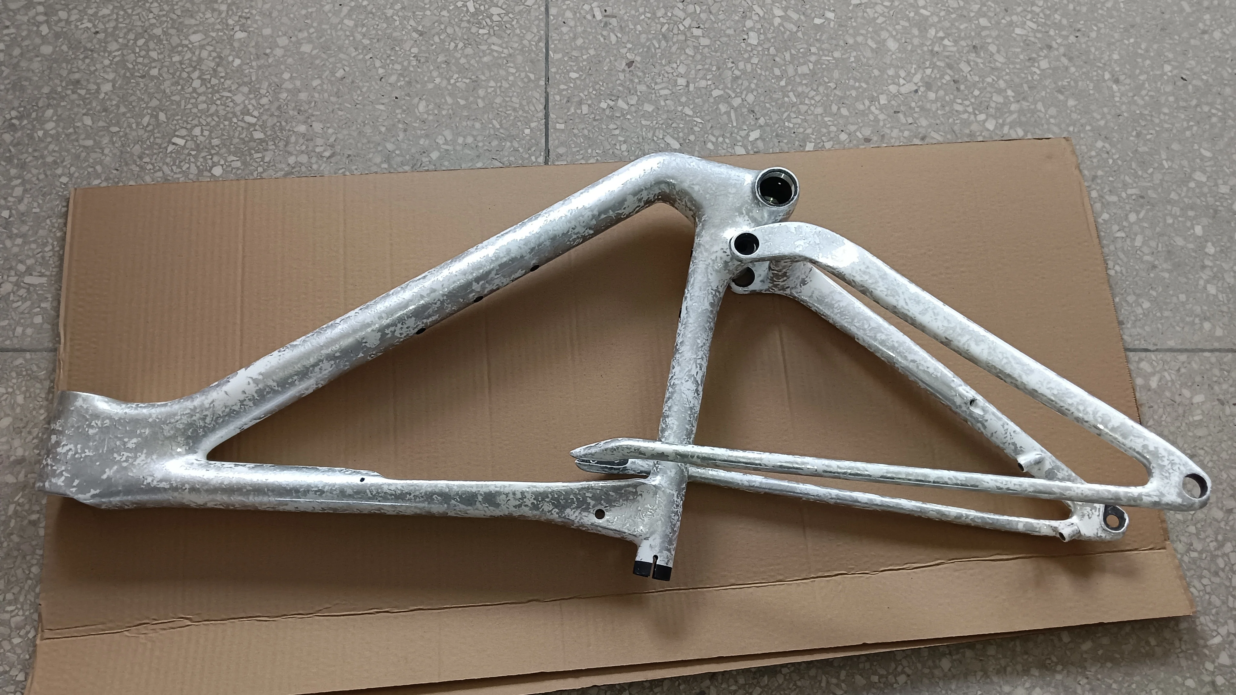 아이스크림 화이트 라이터 컬러 T1100 풀 카본 파이버 서스펜션 MTB 자전거 프레임 XC 29er 부스트 UDH(쇼크 업소버 포함) 210x50mm