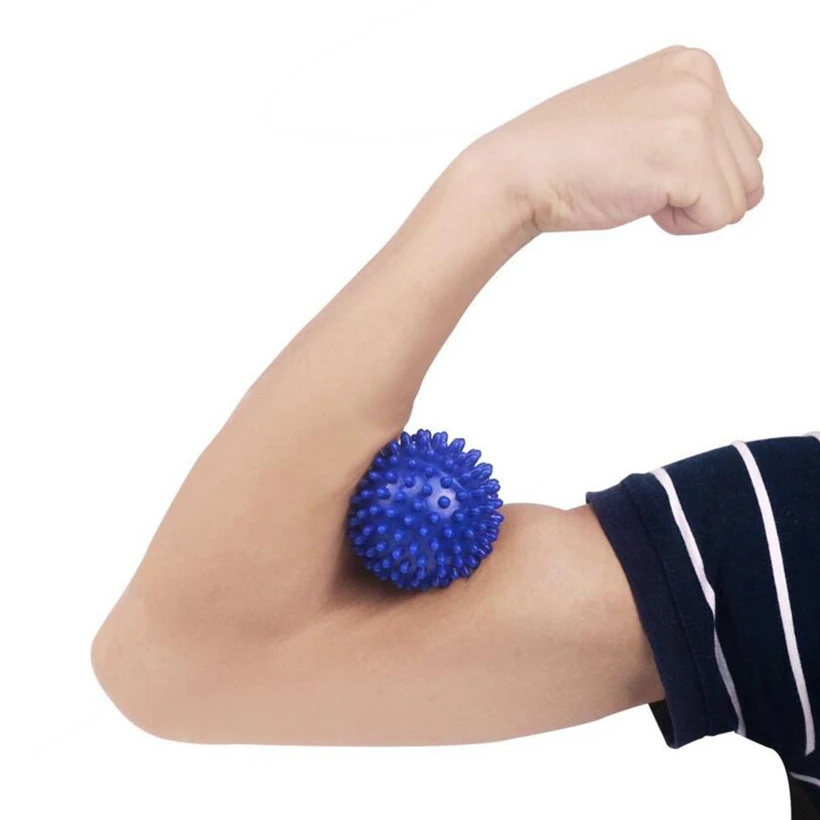 HANRIVER Hot!!! The new high quality mini plantar foot massage ball PVC blue massage fitness ball hard massage massage