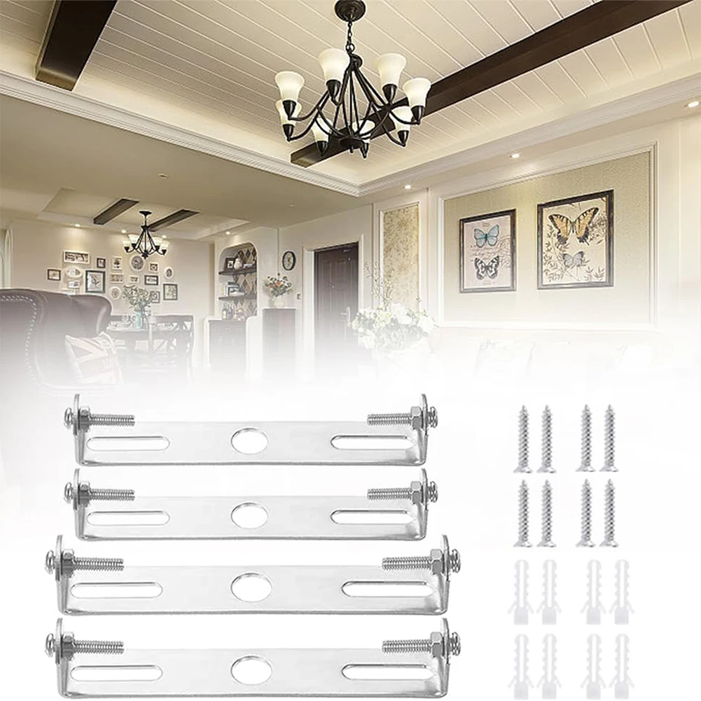 Ceiling Light Plate Pendant Lighting Fixture Mounting Bracket With Screws Nuts For Chandelier Carbon Steel Light Fixture Bracket