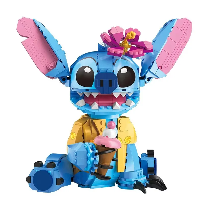 Disney 2024 New 730pcs Stitch Compatible 43249 Building Blocks Bricks Stitch Girl Boy Birthday Christmas Gift Toys 5