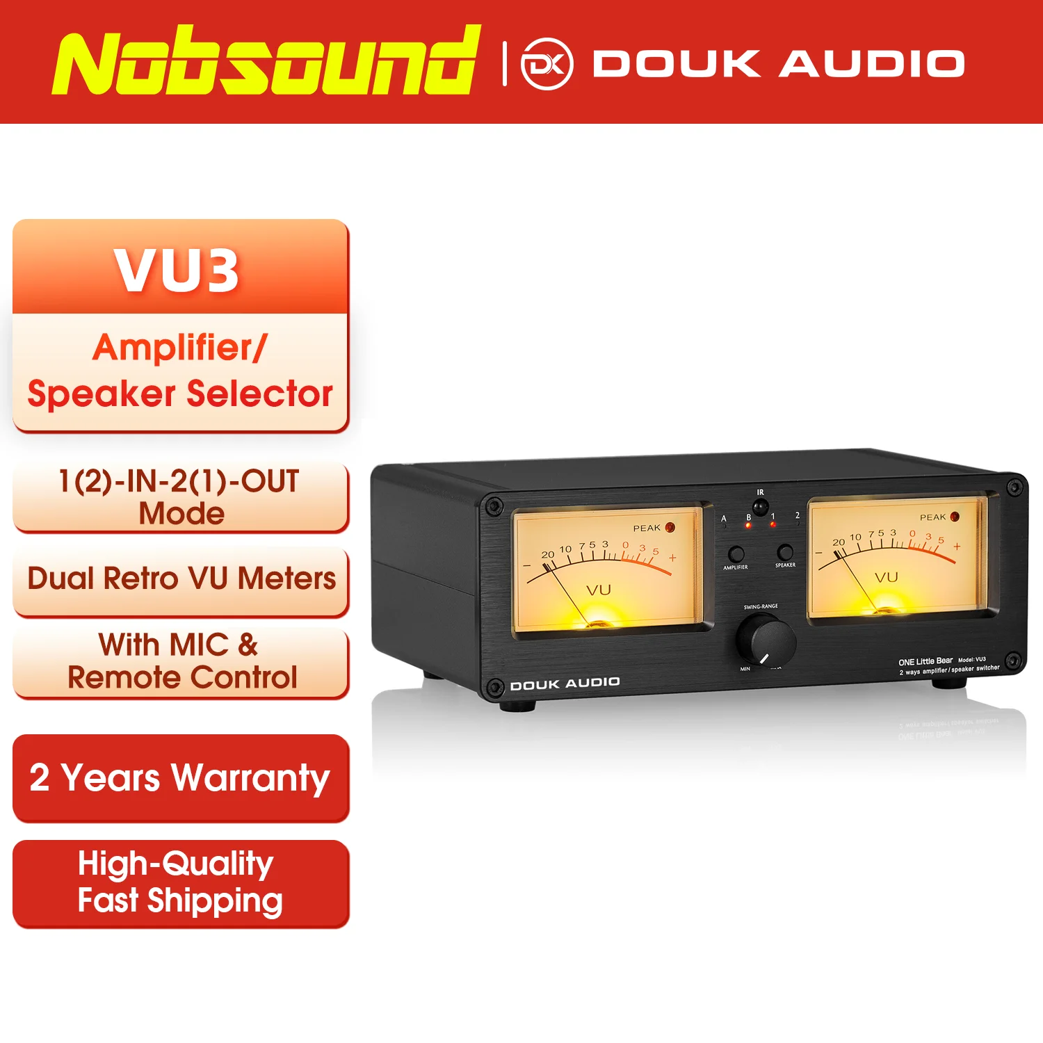 VUメーター Douk Audio VU3 を買って使っているのでレビュー / PC