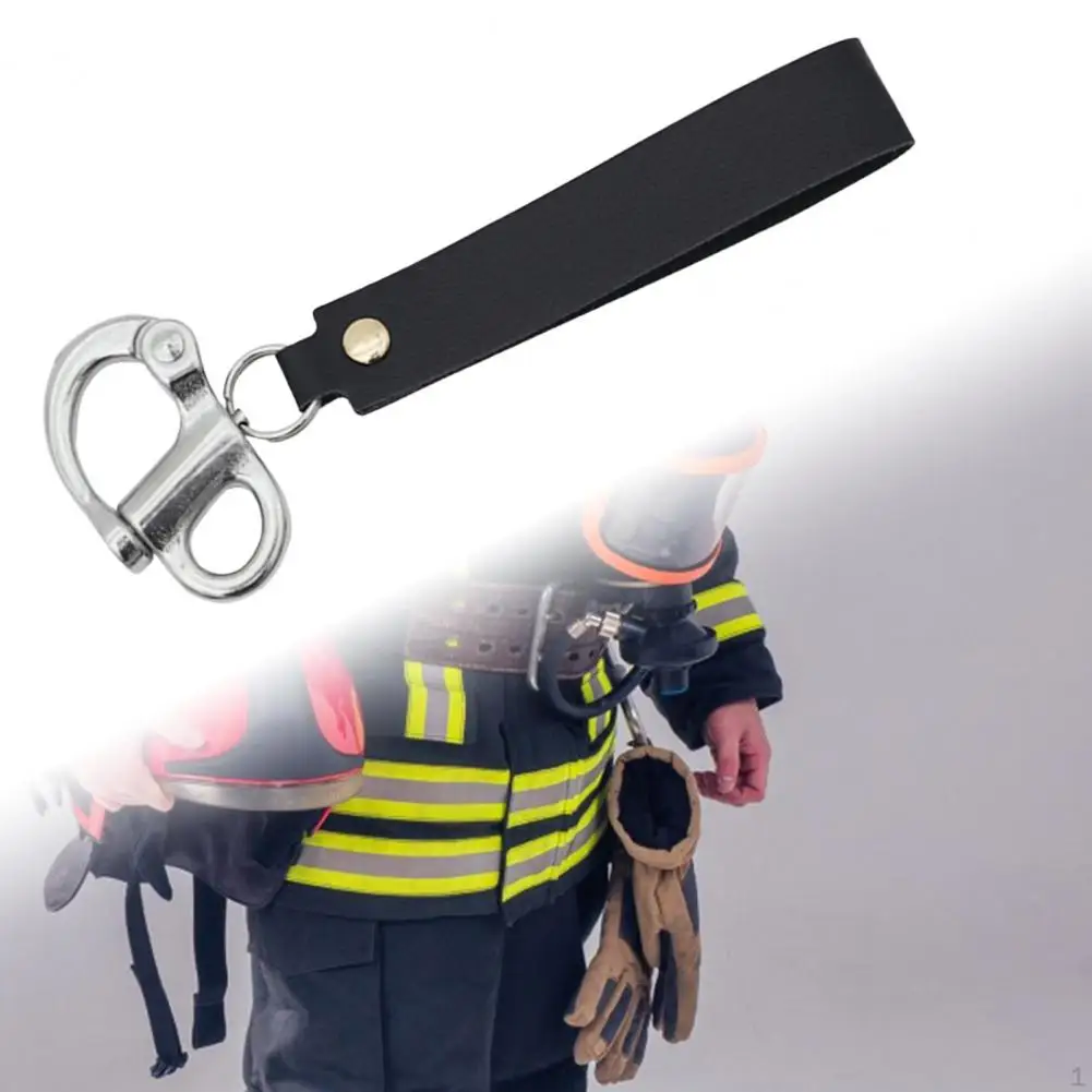 Quick Release Buckle Firefighter Accessories Firefighter Quick Release Shackle Set with Leather Handle 1000kg Load for Emergency