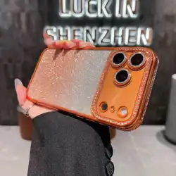 Exquisite Luxury Diamond Glitter Shockproof Phone Case - iPhone 17 Pro (Orange)