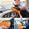 5 pcs of Borderless Microfiber Automotive Towel Details Dry Cleaning Polishing Towel Plush Absorbent Microfiber Cloth 500 GSM 4