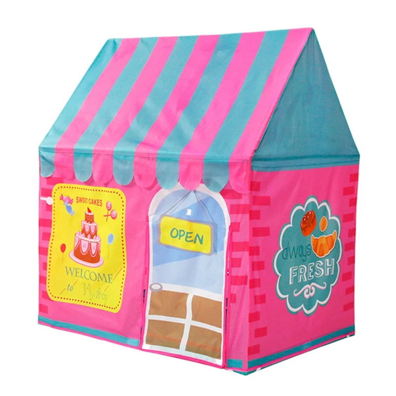 

Kids Tent Dessert Shop DIY Tent Play Tents Indoor Baby House Kids Pretend Playhouse Children Portable Tents