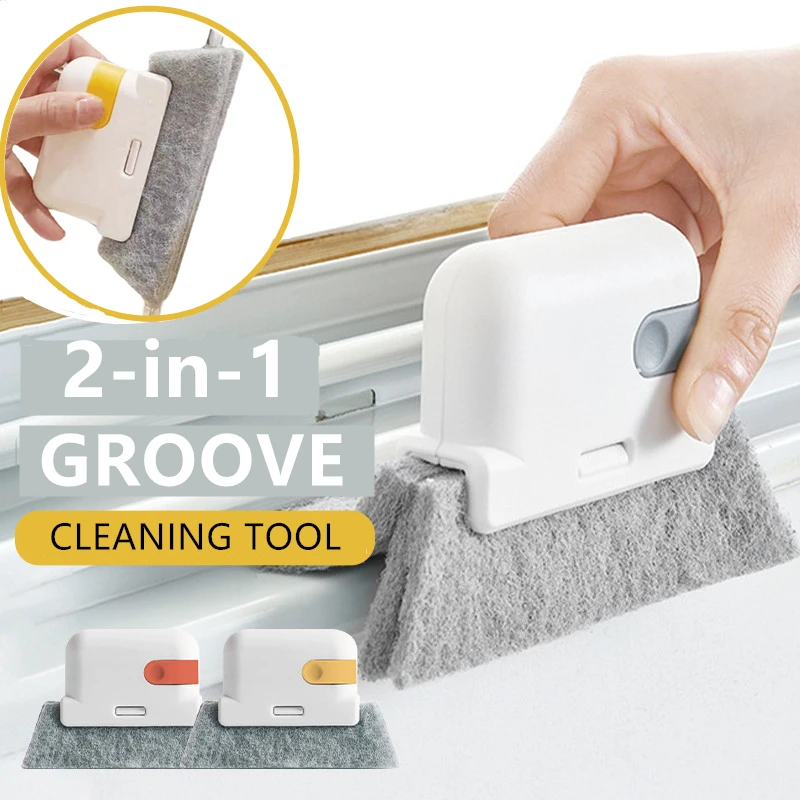 Portable Groove Cleaning Tool Window Frame Door Groove Cleaning Brush