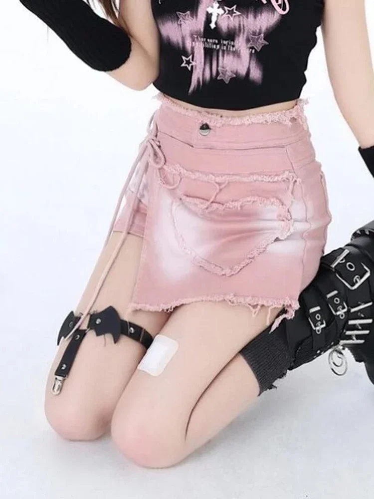 New Sweet Chic Lace-up High Waist Female Shorts Skirts Summer Classic Solid Color Simple Causal Fashion A-line Women Jean Shorts