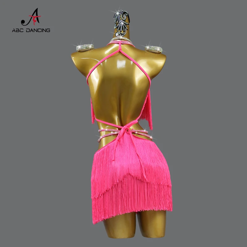 Dance Dress New Latin Dance Dress Competition Sexy Women Ball Party Performance Clothes Girl Kid Prom Costume Ladies Line Suit Practice Wear