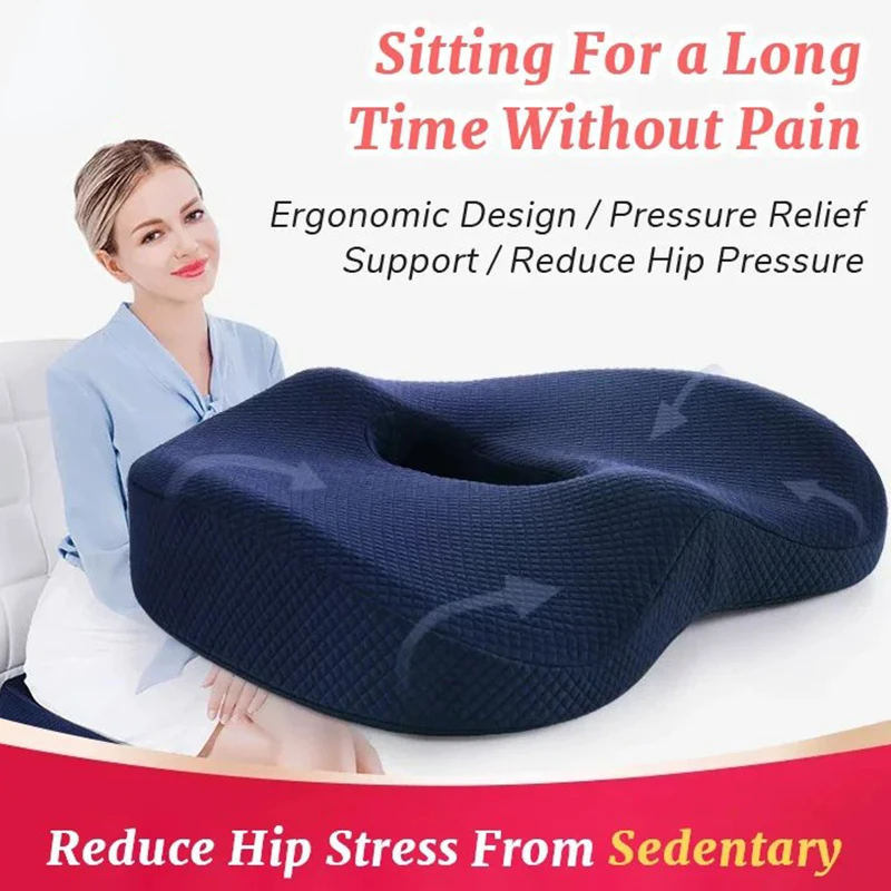 Memory Foam Hemorrhoid Seat Cushion Orthopedic Cushions Hemorrhoids