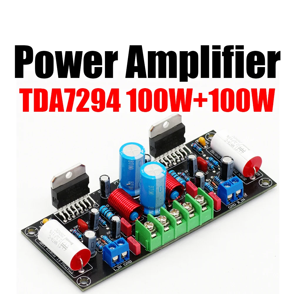 100W100WTDA7294PowerAmplifierBoardKitsPCB200WDualChannelHIFIStereoAudioPower