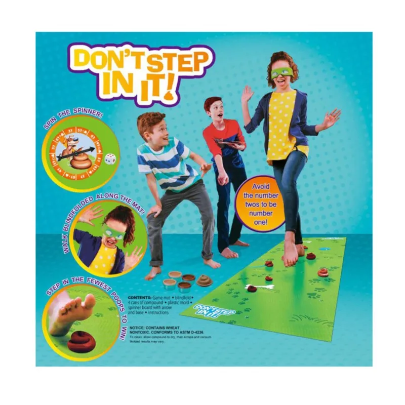 Don't Step In It Family Fun Interactive Board Game Blind stepping game toys party game prop for family kids birthday presents 2