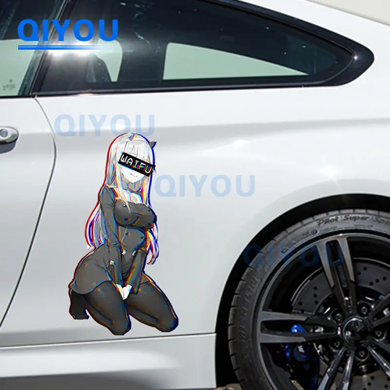 

Personalized Body Decoration FRANXX Hiro ZERO TWO Car Sticker Are Suitable for Die-cut PVC Decal Used for Car Body Trolley Boxes