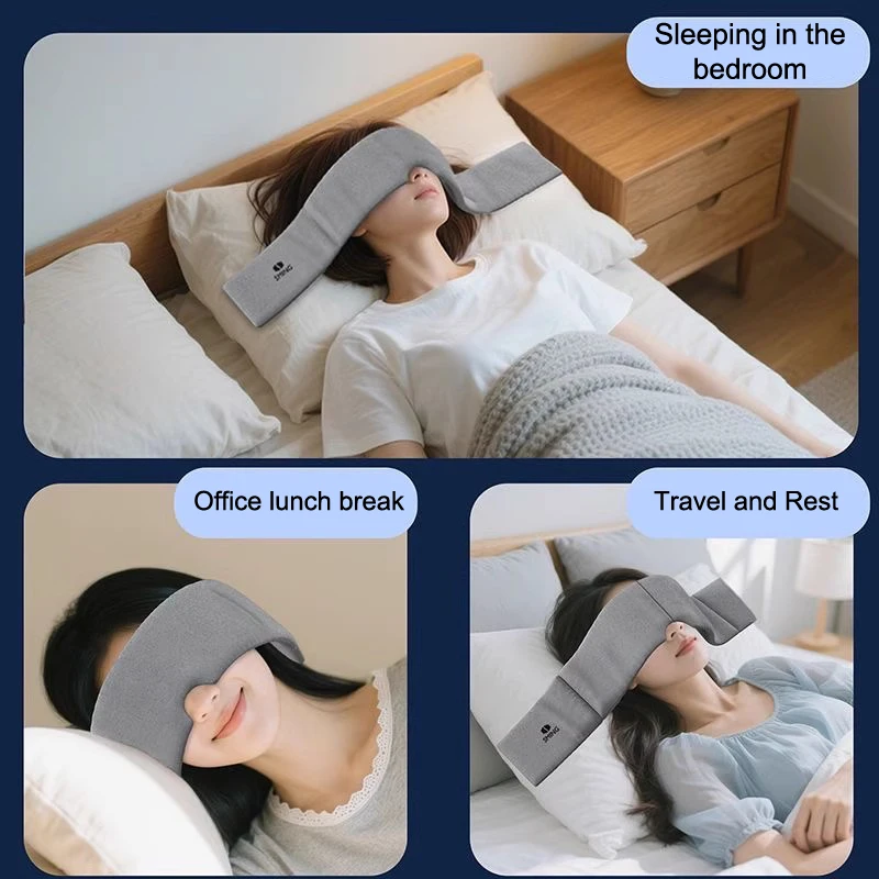 Weighted Gravity Eye Mask Sleeping Comfortable Light Blocking Headband For Deep Sleep Stress Relief Travel Gift For Men Women