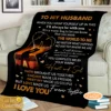 To My Husband I Love You Blanket Gift From Wife Gift For Birthday Anniversary Couples Throws Blanket With Quote Gift For Hubby 4