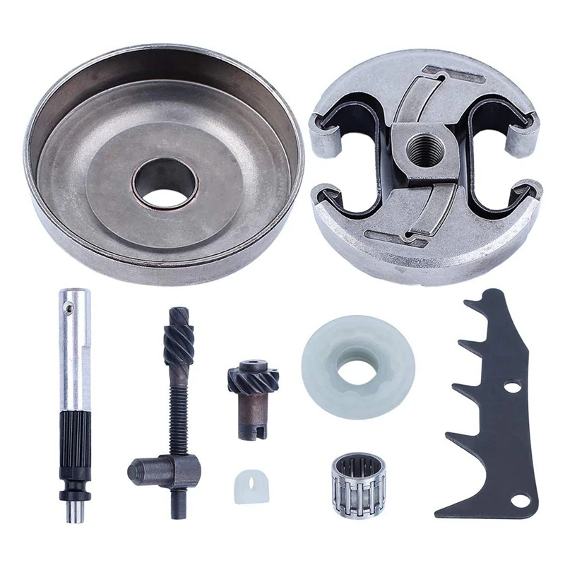 

HOT SALE .325-7T Chainsaw Clutch Drum Kit Replacement Parts With Oil Pump Kit For Husqvarna 445 445E 450 450E