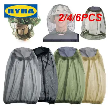 벌 모기 방지 낚시, 여행 캠핑 장비, 그물 안전, 멀티 컬러 정원 용품, 2 개, 4 개, 6 개