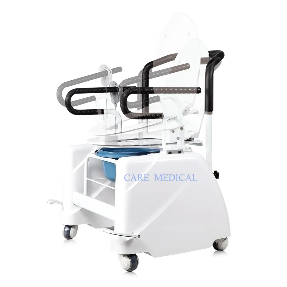 New product Powered Elevating Automatic Electric Toilet Seat Lifter for Elderly Patient Electric Commode Chair 5