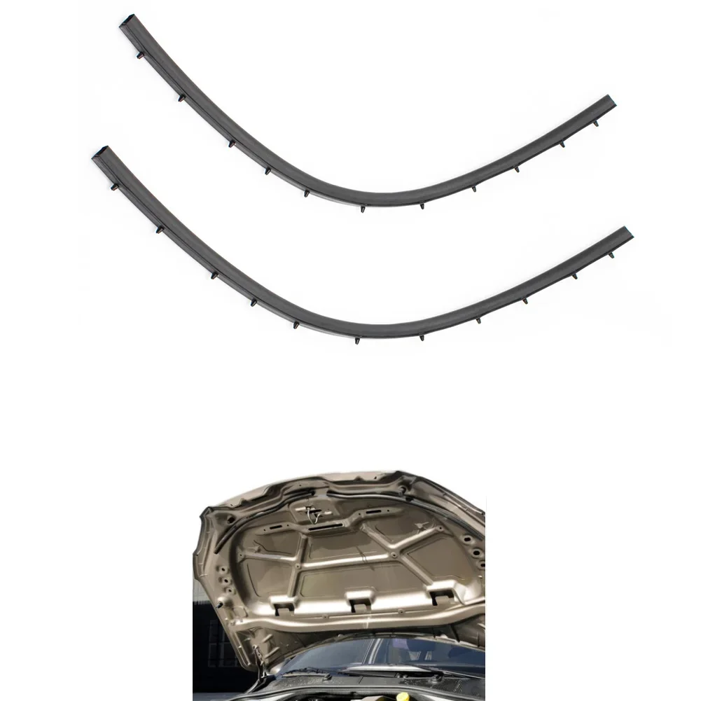 

Car accessories 2Pcs/Set Front Engine Hood Sound-proof Seal Strip for Peugeot 301 2014-2016 For Citroen Elysee