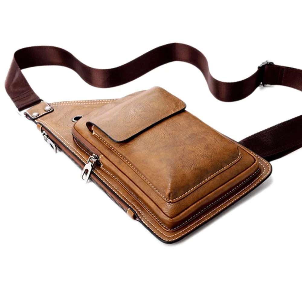 37x20cm man chest bag sewing pattern leather craft die cutting template