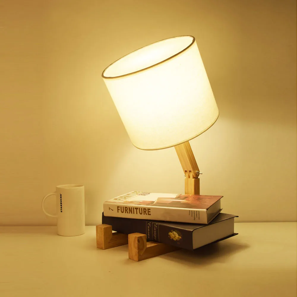 Egyedi Formatervezésű Fából Készült Asztali Lámpa Asztali Lámpa Éjjeli lámpa Íróasztali lámpa klasszikus asztali lámpa Led asztali lámpa Led lámpa Modern asztali lámpa skandináv asztali lámpa Skandináv lámpa Szállítás 2-3 hét