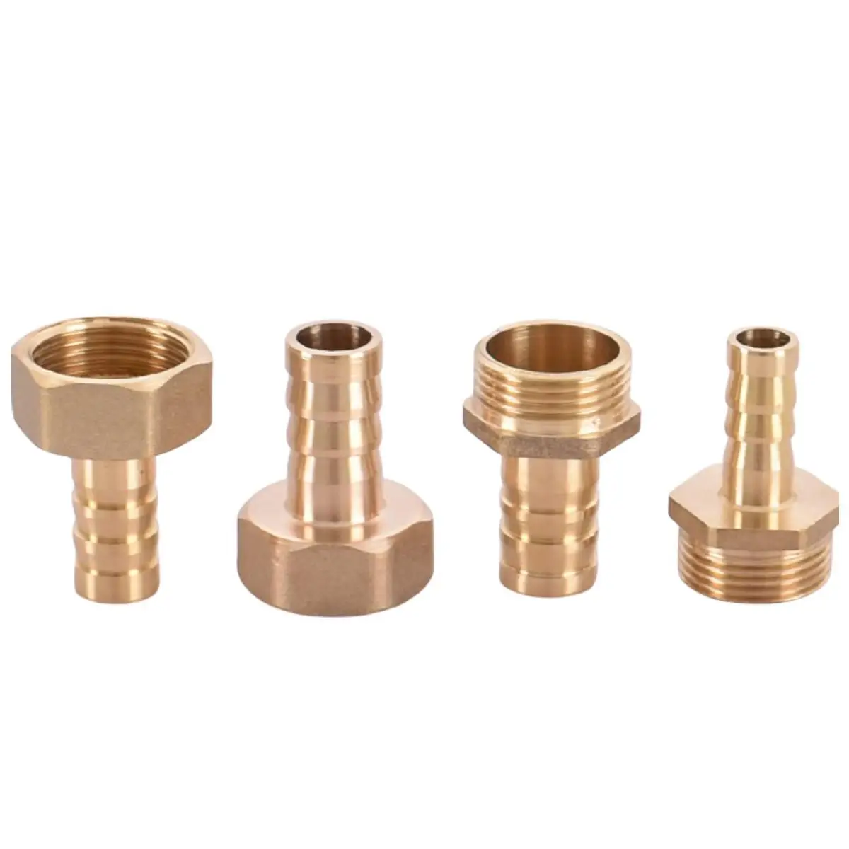 Brass Hose Fitting 6/8/10/12/14/16/19/25mm Barb Tail 1/8" 1/4" 3/8" 1/2" 3/4" 1" BSP Male Female Thread Copper Connector Coupler