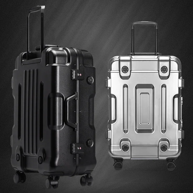 Personalized Luggage Men's Sturdy Thickened 28 Inch Trolley Box Silent Shockproof Universal Wheel Mounting Case Travel Suitcase images - 6