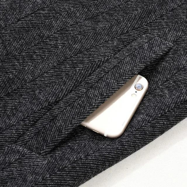 Mens Designer Knitted Wool Stretch Coat Casual Business Handsome Overcoat High Quality Fashion 2024 5