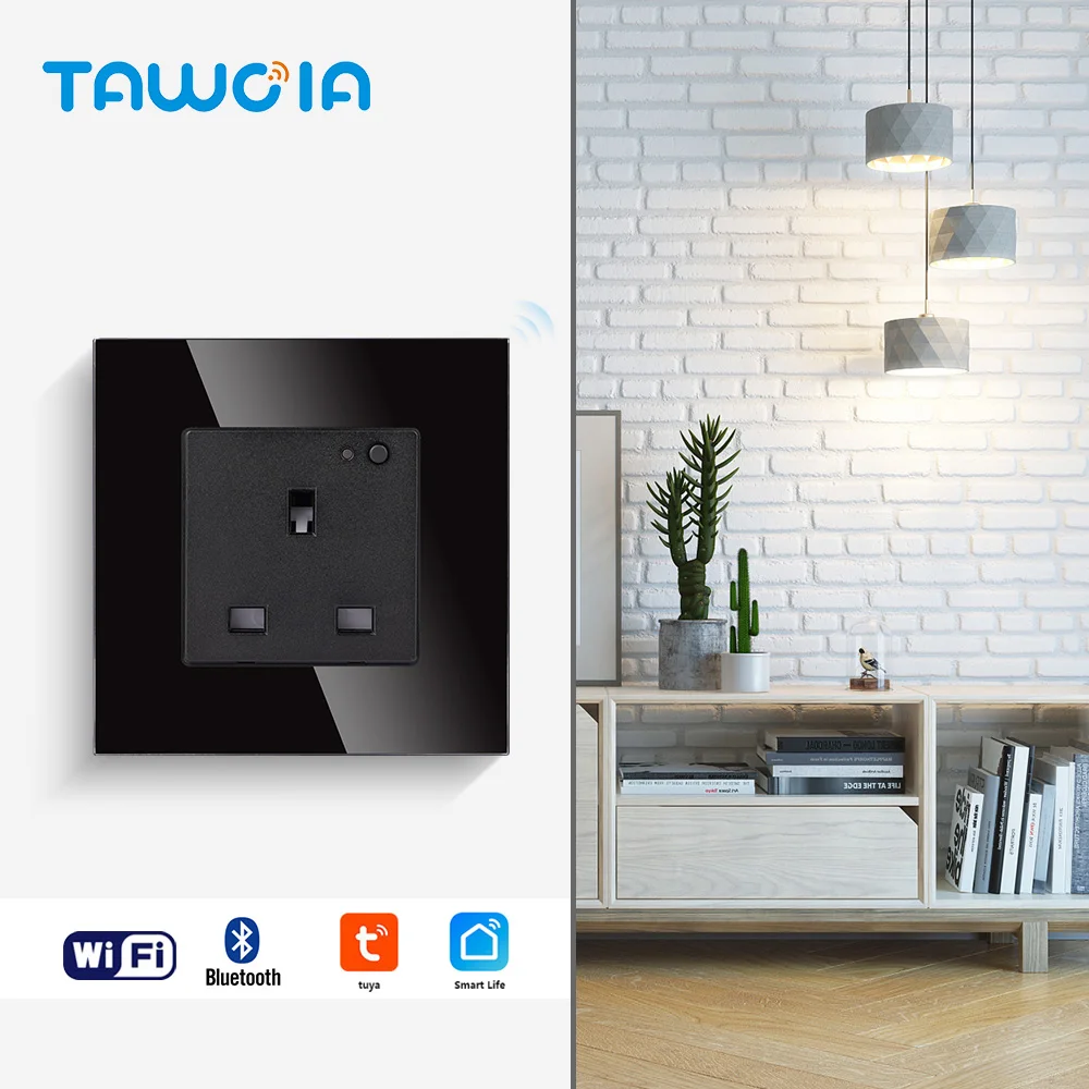 TAWOIA-투야 와이파이 스마트 플러그 전원 소켓 영국 전기 콘센트, 스마트 라이프 앱 원격 스마트 소켓 구글 홈 알렉사 에코 작동